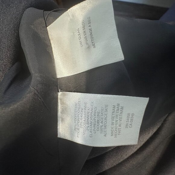 Anne Klein Suit Blazer Jacket Charcoal Gray Size 16 - Picture 7 of 7